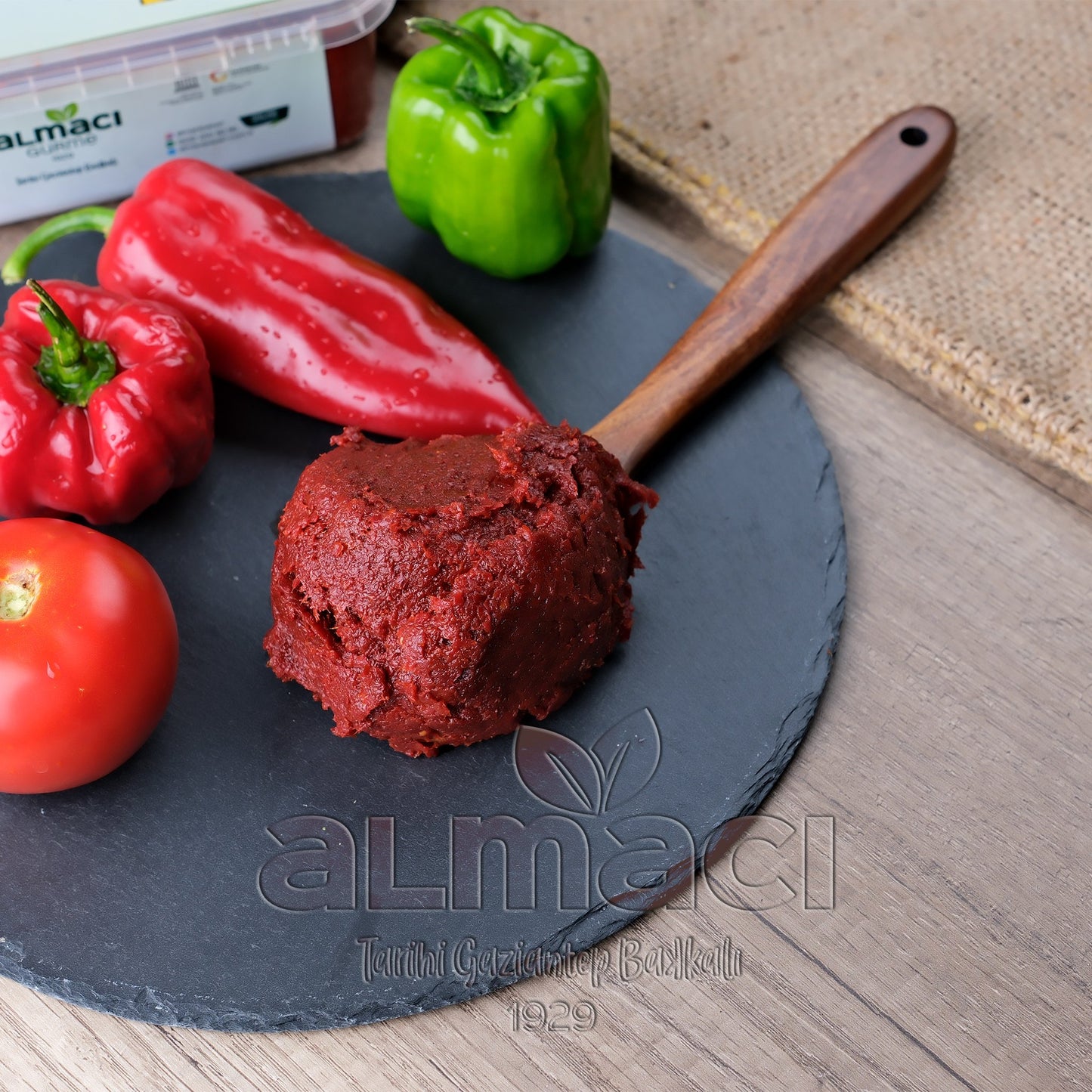 Üçü Bir Arada Salça (Acı Biber, Tatlı Biber, Domates) - Almacı Pazarı